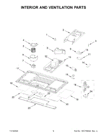 04 - Interior And Ventilation Parts parts for Whirlpool Microwave WML55011HW08 from AppliancePartsPros.com