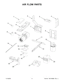 05 - Air Flow Parts parts for Whirlpool Microwave WML75011HW11 from AppliancePartsPros.com