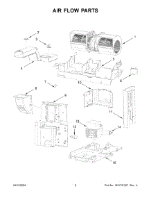 05 - Air Flow Parts parts for Whirlpool Microwave WMMF7330RZ00 from AppliancePartsPros.com