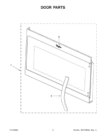 03 - Door Parts parts for Whirlpool Microwave WMMS3330RZ00 from AppliancePartsPros.com