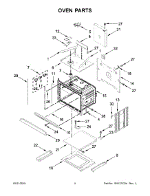 03 - Oven Parts parts for Whirlpool Wall Oven WOC54EC0HB03 from AppliancePartsPros.com