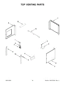 08 - Top Venting Parts parts for Whirlpool Wall Oven WOC54EC0HB03 from AppliancePartsPros.com