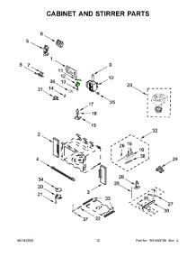 07 - Cabinet And Stirrer Parts parts for Whirlpool Wall Oven WOC54EC0HB04 from AppliancePartsPros.com