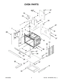 03 - Oven Parts parts for Whirlpool Wall Oven WOC54EC0HB04 from AppliancePartsPros.com