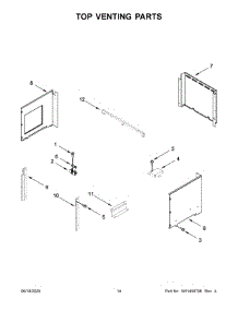 08 - Top Venting Parts parts for Whirlpool Wall Oven WOC54EC0HB04 from AppliancePartsPros.com
