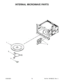 09 - Internal Microwave Parts parts for Whirlpool Wall Oven WOC54EC0HB22 from AppliancePartsPros.com