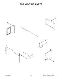 08 - Top Venting Parts parts for Whirlpool Wall Oven WOC54EC0HW22 from AppliancePartsPros.com