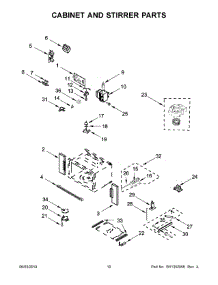 06 - Cabinet And Stirrer Parts parts for Whirlpool Wall Oven WOC54EC7HB02 from AppliancePartsPros.com