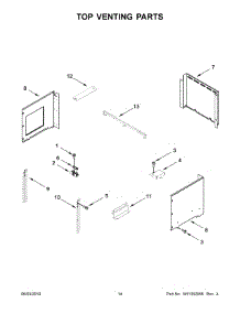 08 - Top Venting Parts parts for Whirlpool Wall Oven WOC54EC7HB02 from AppliancePartsPros.com
