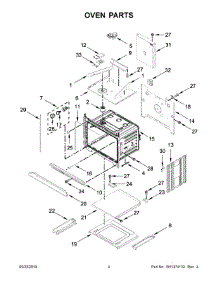 03 - Oven Parts parts for Whirlpool Wall Oven WOC54EC7HB03 from AppliancePartsPros.com