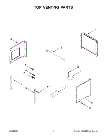 08 - Top Venting Parts parts for Whirlpool Wall Oven WOC54EC7HW04 from AppliancePartsPros.com