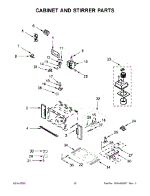 06 - Cabinet And Stirrer Parts parts for Whirlpool Wall Oven WOC75EC0HS04 from AppliancePartsPros.com