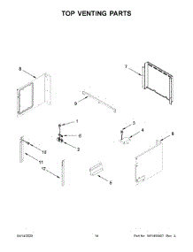 08 - Top Venting Parts parts for Whirlpool Wall Oven WOC75EC0HS04 from AppliancePartsPros.com
