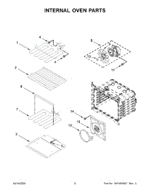 05 - Internal Oven Parts parts for Whirlpool Wall Oven WOC75EC0HS04 from AppliancePartsPros.com
