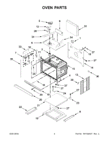 03 - Oven Parts parts for Whirlpool Wall Oven WOC75EC0HV02 from AppliancePartsPros.com