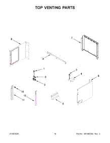 08 - Top Venting Parts parts for Whirlpool Wall Oven WOC75EC7HS04 from AppliancePartsPros.com