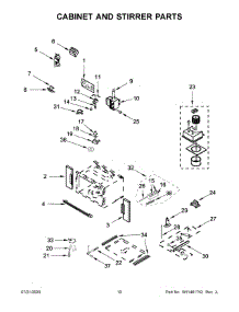 06 - Cabinet And Stirrer Parts parts for Whirlpool Wall Oven WOC75EC7HV04 from AppliancePartsPros.com