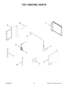 08 - Top Venting Parts parts for Whirlpool Wall Oven WOC97EC0HZ03 from AppliancePartsPros.com