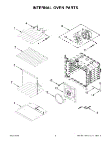 05 - Internal Oven Parts parts for Whirlpool Wall Oven WOC97EC0HZ03 from AppliancePartsPros.com