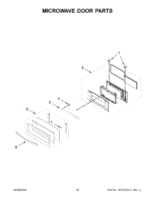 09 - Microwave Door Parts parts for Whirlpool Wall Oven WOC97EC0HZ03 from AppliancePartsPros.com