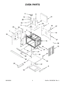 03 - Oven Parts parts for Whirlpool Wall Oven WOCA7EC0HN03 from AppliancePartsPros.com
