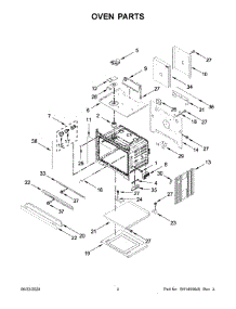 03 - Oven Parts parts for Whirlpool Wall Oven WOD51EC0HB02 from AppliancePartsPros.com