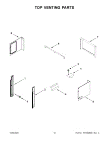 08 - Top Venting Parts parts for Whirlpool Microwave WOEC5030LB01 from AppliancePartsPros.com