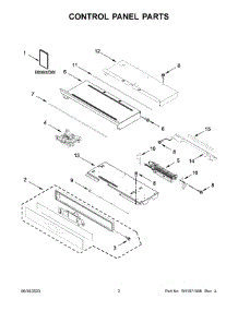 02 - Control Panel Parts parts for Whirlpool Range WOES7027PZ00 from AppliancePartsPros.com