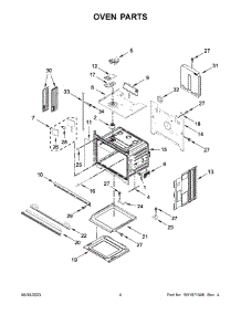 03 - Oven Parts parts for Whirlpool Range WOES7027PZ00 from AppliancePartsPros.com