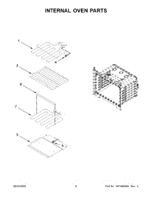 05 - Internal Oven Parts parts for Whirlpool Wall Oven WOS31ES7JS01 from AppliancePartsPros.com