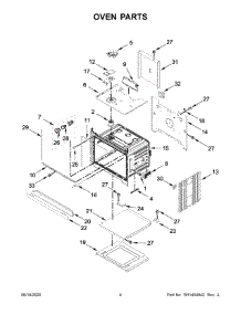 03 - Oven Parts parts for Whirlpool Wall Oven WOS51EC0HB02 from AppliancePartsPros.com