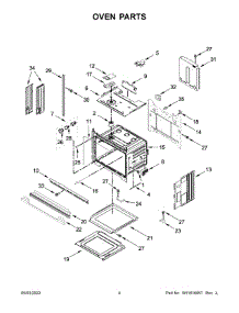 03 - Oven Parts parts for Whirlpool Wall Oven WOS51EC0HW20 from AppliancePartsPros.com