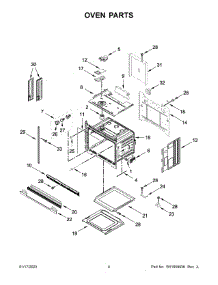 03 - Oven Parts parts for Whirlpool Wall Oven WOS51EC7HB21 from AppliancePartsPros.com