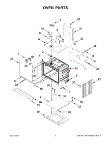 03 - Oven Parts parts for Whirlpool Wall Oven WOS51EC7HW02 from AppliancePartsPros.com