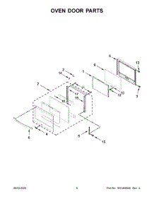 04 - Oven Door Parts parts for Whirlpool Wall Oven WOS72EC0HS02 from AppliancePartsPros.com
