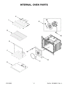 05 - Internal Oven Parts parts for Whirlpool Wall Oven WOS72EC7HS02 from AppliancePartsPros.com