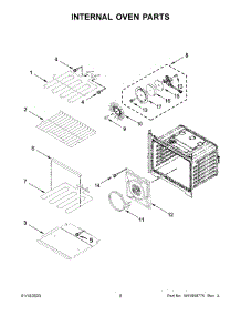 05 - Internal Oven Parts parts for Whirlpool Wall Oven WOS72EC7HS21 from AppliancePartsPros.com