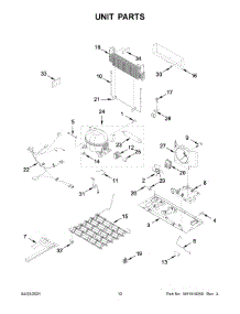 07 - Unit Parts parts for Whirlpool Refrigerator WRB322DMBW03 from AppliancePartsPros.com