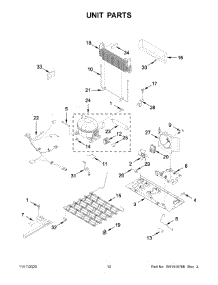 07 - Unit Parts parts for Whirlpool Refrigerator WRB322DMHV02 from AppliancePartsPros.com