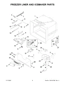 04 - Freezer Liner And Icemaker Parts parts for Whirlpool Refrigerator WRB322DMHV02 from AppliancePartsPros.com