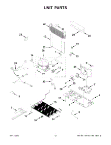 07 - Unit Parts parts for Whirlpool Refrigerator WRF535SMHB04 from AppliancePartsPros.com