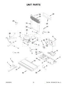 07 - Unit Parts parts for Whirlpool Refrigerator WRF535SMHZ02 from AppliancePartsPros.com