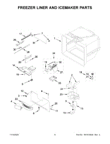 04 - Freezer Liner And Icemaker Parts parts for Whirlpool Refrigerator WRF535SWHB03 from AppliancePartsPros.com