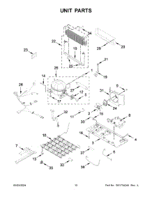 07 - Unit Parts parts for Whirlpool Refrigerator WRF535SWHB10 from AppliancePartsPros.com