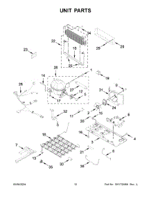 07 - Unit Parts parts for Whirlpool Refrigerator WRF535SWHV10 from AppliancePartsPros.com