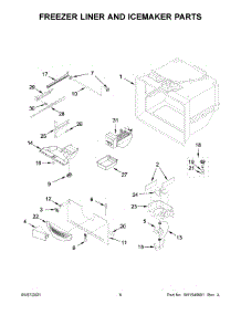 04 - Freezer Liner And Icemaker Parts parts for Whirlpool Refrigerator WRF535SWHZ07 from AppliancePartsPros.com