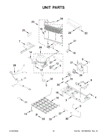 Unit Parts parts for Whirlpool Refrigerator WRF535SWHZ11 from AppliancePartsPros.com