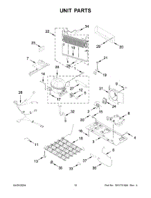 07 - Unit Parts parts for Whirlpool Refrigerator WRF535SWHZ12 from AppliancePartsPros.com