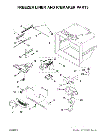 04 - Freezer Liner And Icemaker Parts parts for Whirlpool Refrigerator WRF540CWHB01 from AppliancePartsPros.com