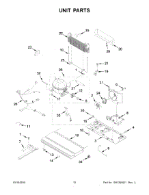07 - Unit Parts parts for Whirlpool Refrigerator WRF540CWHB01 from AppliancePartsPros.com
